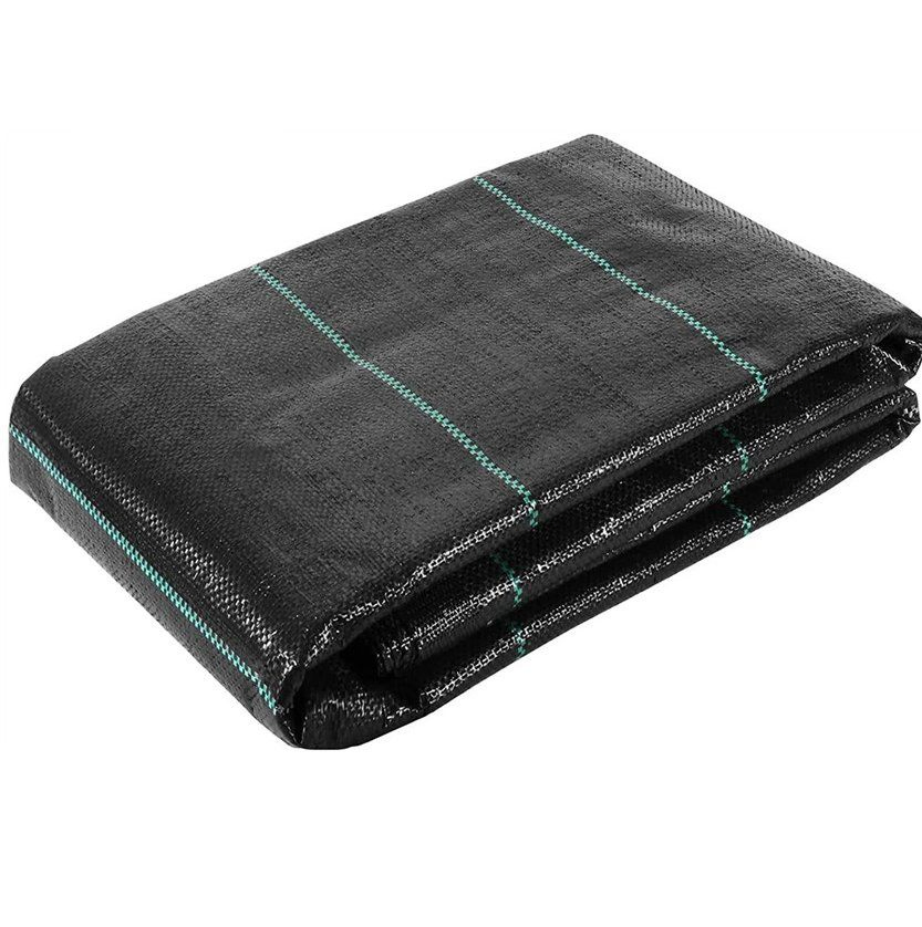 Black/Green Anti UV Anti Grass Ground Cover 6m Width Weed Mat