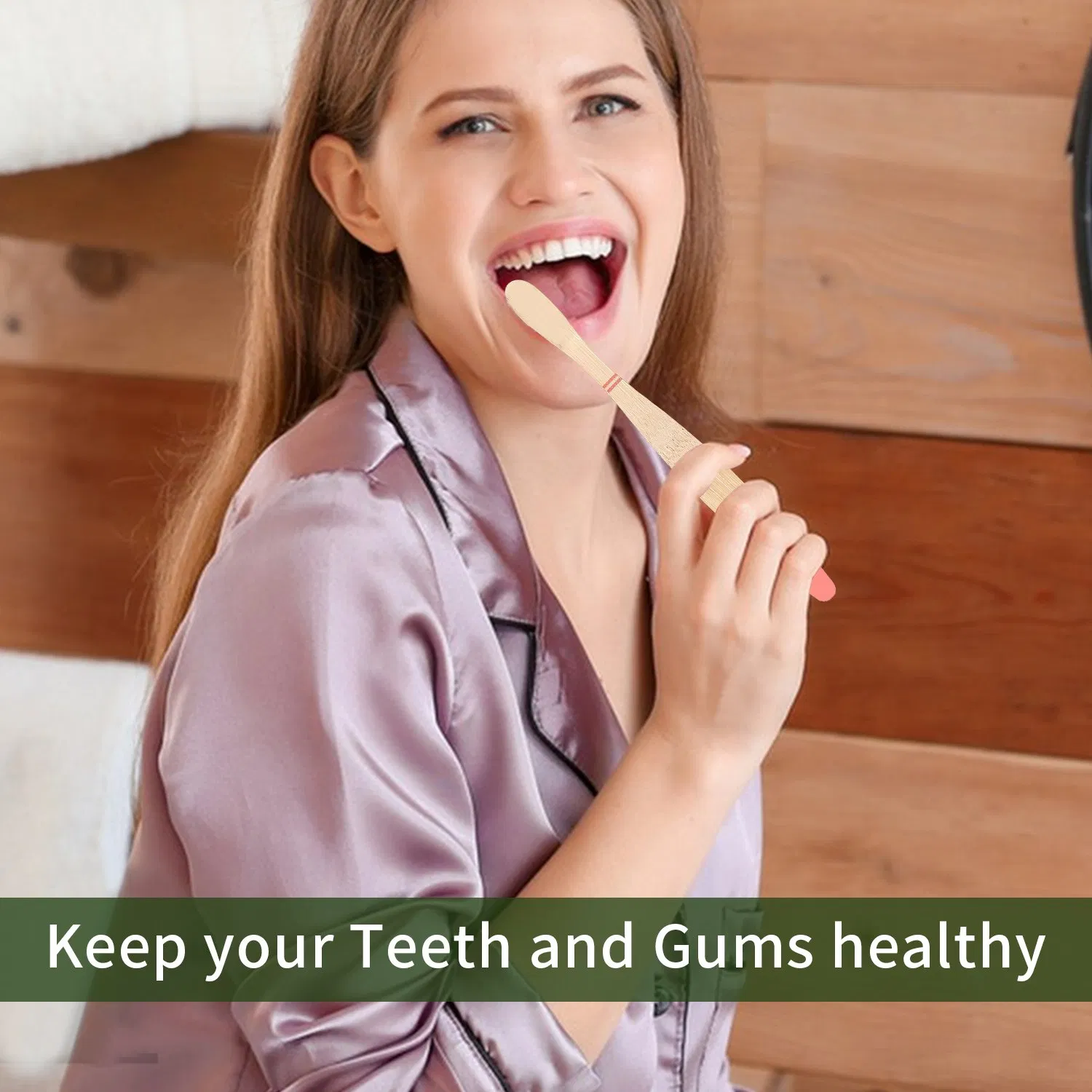 Wholesale Price Bamboo Toothbrush Wooden Toothbrush for Adult, Home, Hotel