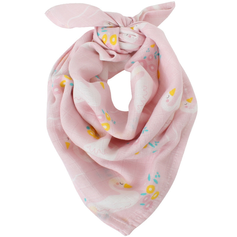 Super Soft Bamboo Cotton Rainbow Baby Bibs Muslin Square Baby Burp Cloths Baby Towel