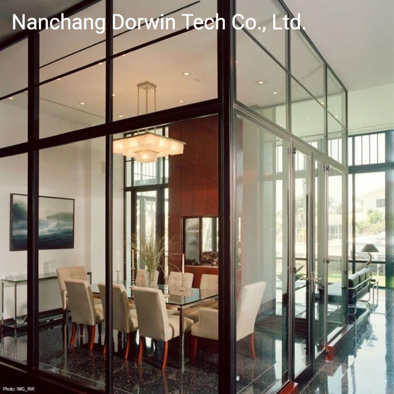 Nfrc High Quality Sound Insulation Interior Office Divider Partition Wall Glass Room