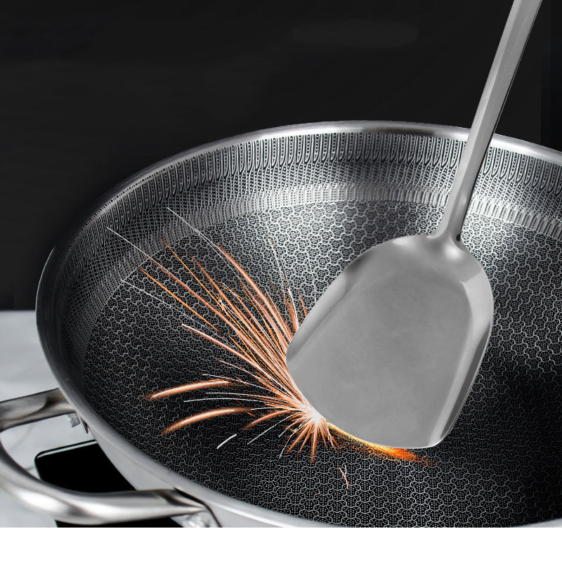 Сковорода вок антипригарная с дном Honeycomb, 30 см