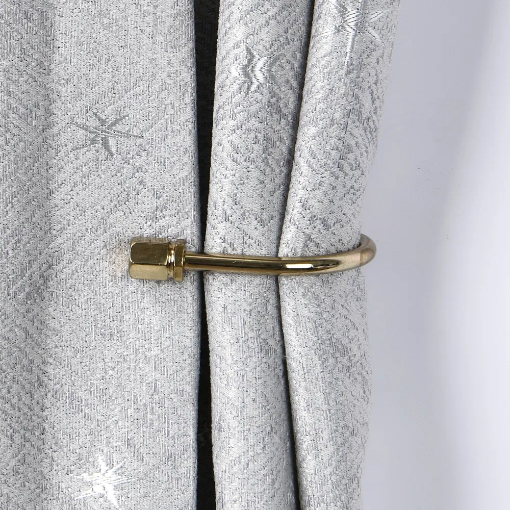 U Shaped Metal Pearl Curtain Tie Back Hooks Curtain Holader Home Decoration