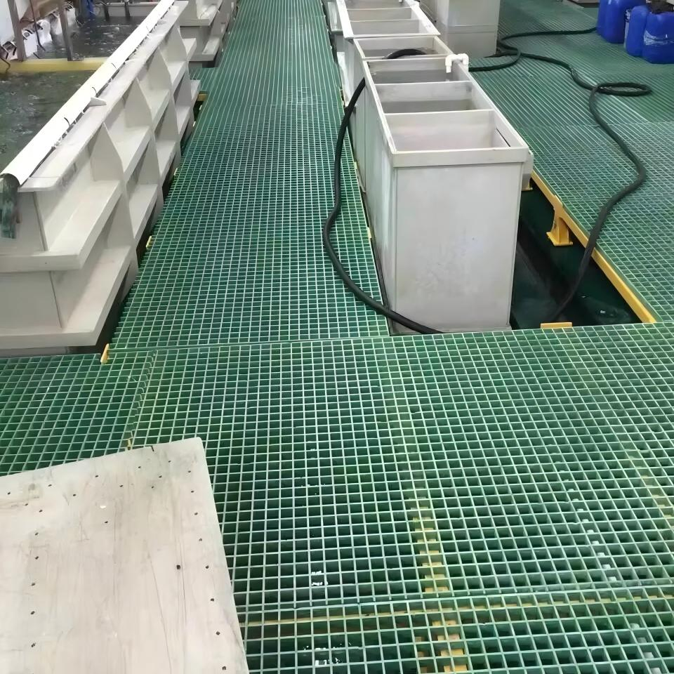 Support Customized Size/Color Durable FRP Pultrusion Grating Anti-Slip Floor Walkway for High-Performance Manhole Covers