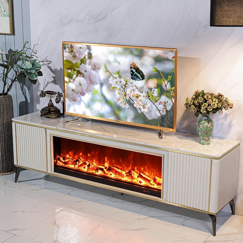 New Fashion Elegant Wall-Mounted Home Appliance Home Furniture TV Stand Fireplace
