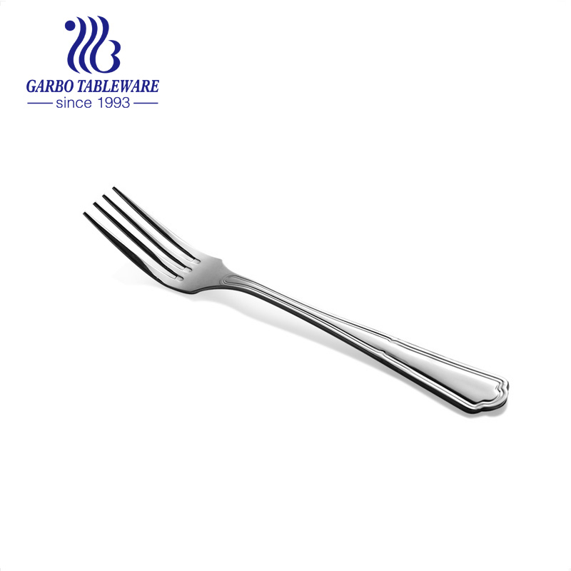 Simple Sliver Color Stainless Steel Dinner Fork for Sale