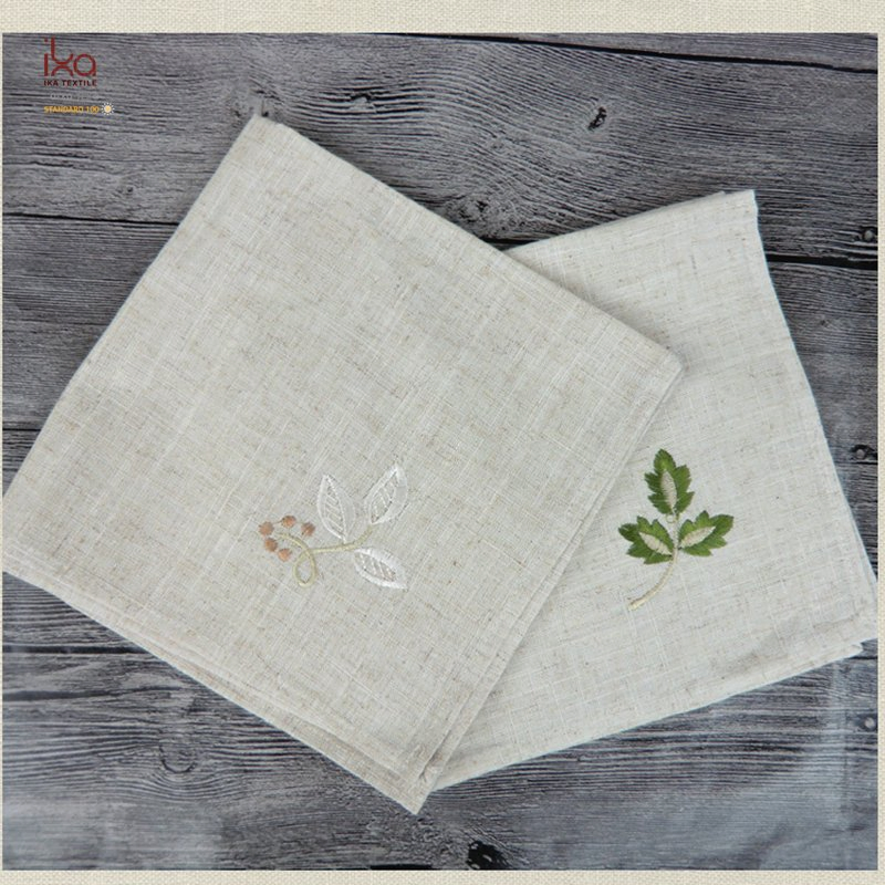 Hot Sale New Product Home Decor Table Party Logo Printed Dinner Custom Natural Woven White Linen Napkins