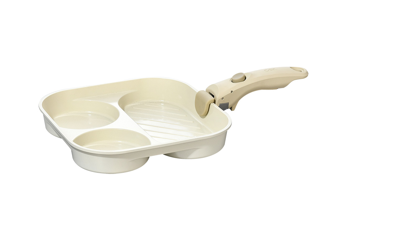 2026 Unique Design Square Cookware Set with Detachable Handle