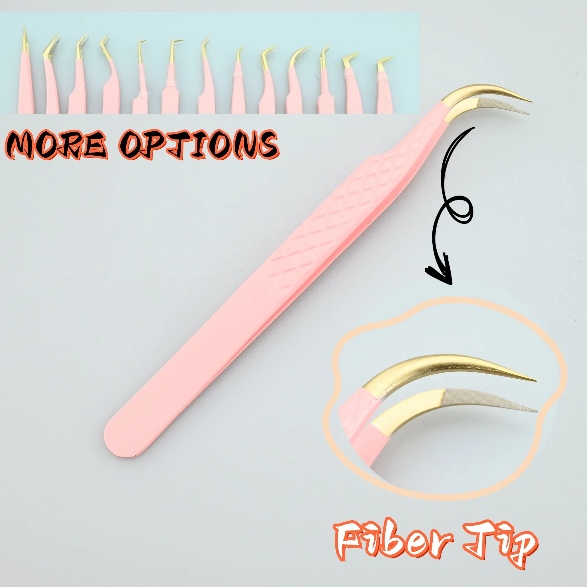 Mtlashes Factory Price Bulk Lash Applicator Lash Extension Eyebrow Fiber Tip Tweezer