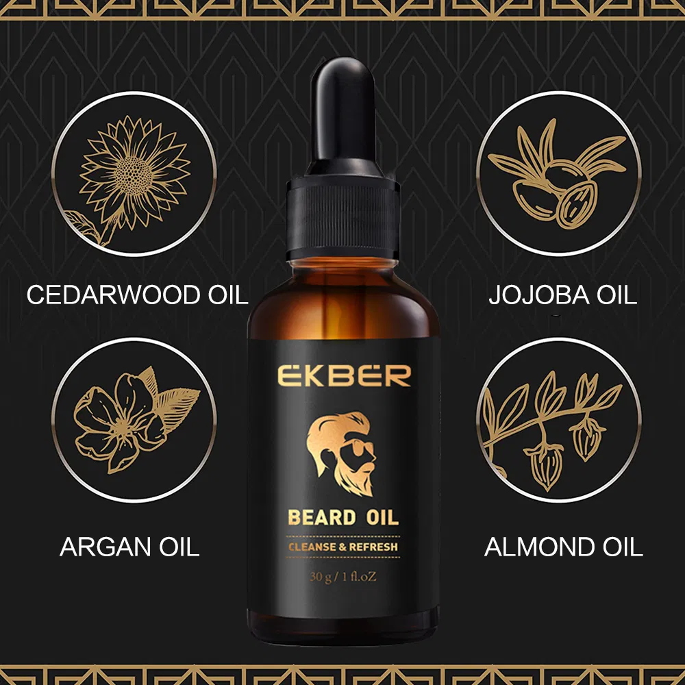 Beard Growth Serum and Balm Set for Men's Grooming
