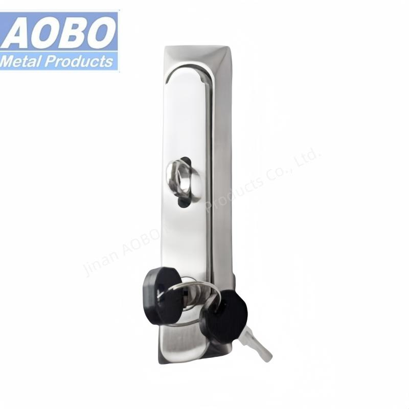 Aobo Padlockable Swing Handle Stainless Steel Multi-Point Panel Lock Electrical Cabinet Door with Key 333
