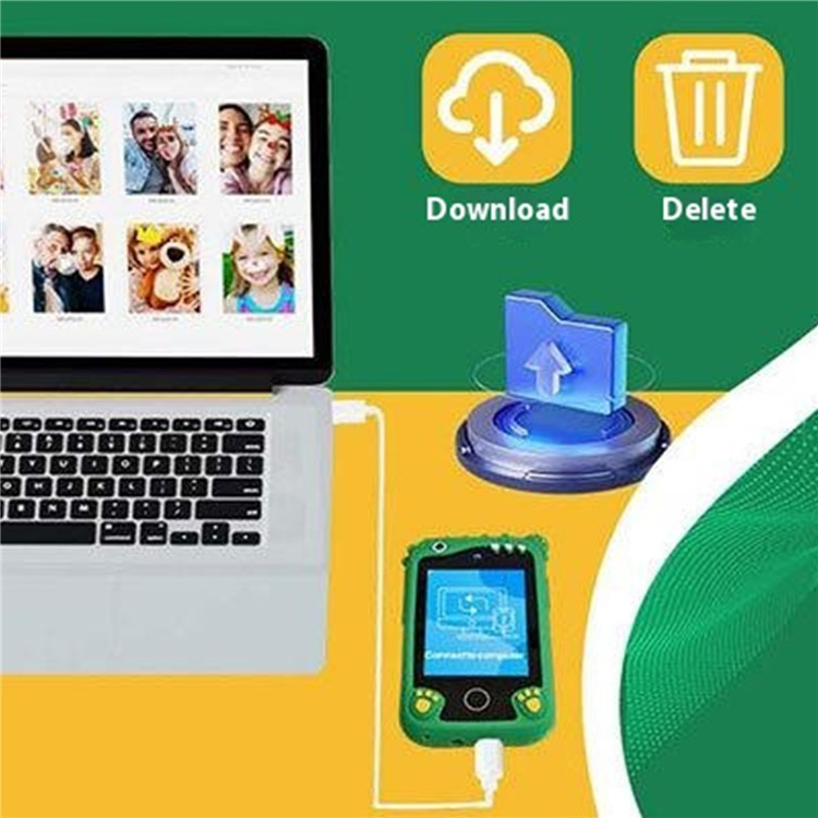 Kids Toy Phone Christmas Birthday Gifts 2.8" Learning Phone with Dual Camera