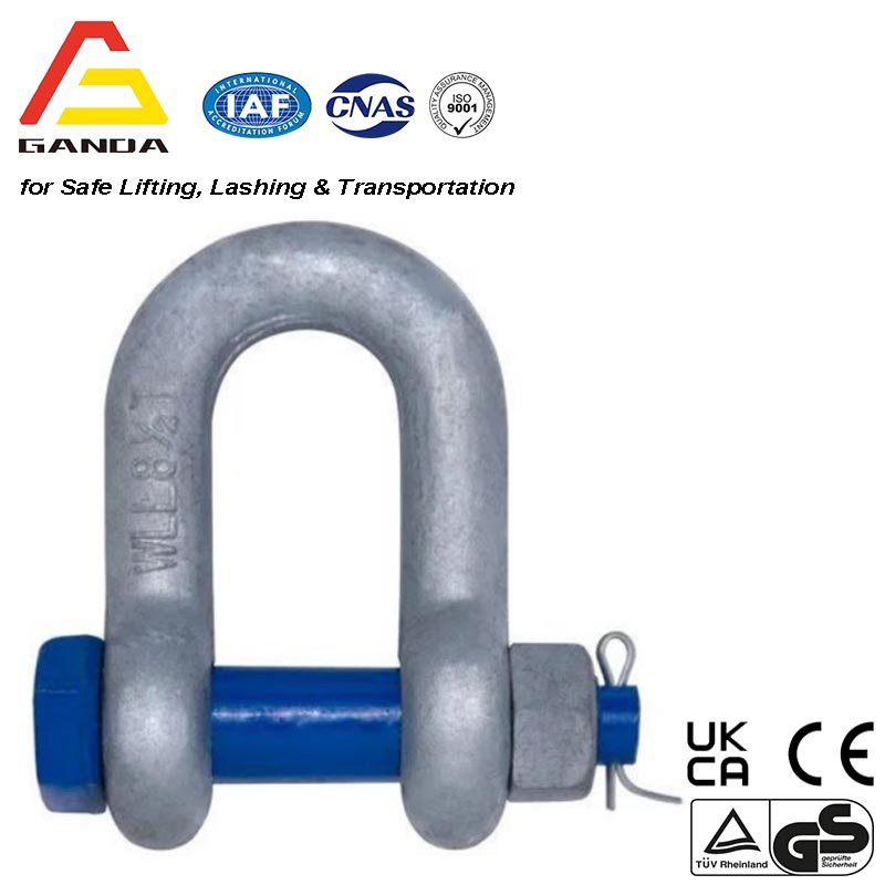 G2150 Safety Bolt Type Chain Forge Shackle Hot DIP Galvanized Sf 6: 1