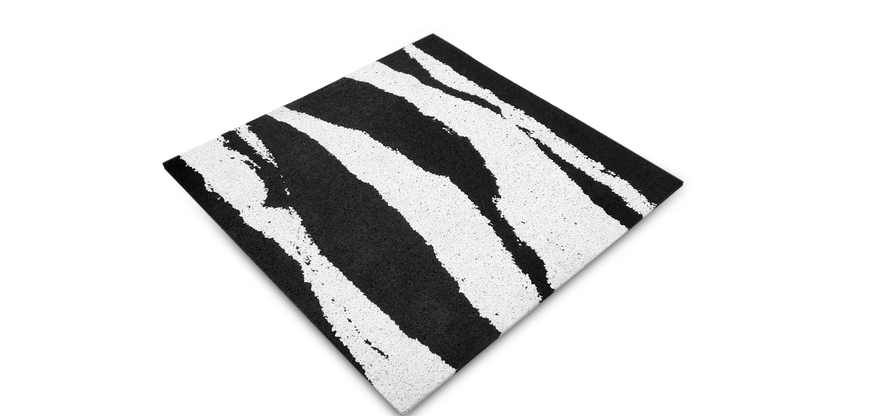 Manufacture Wholesale Roll Black and White Color Rubber Gym Flooring Eco-Friendly Gym Floor Rubber Roll