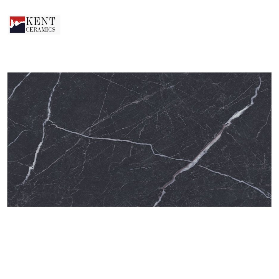 Керамогранит 600x1200 мм черно-белый мрамор