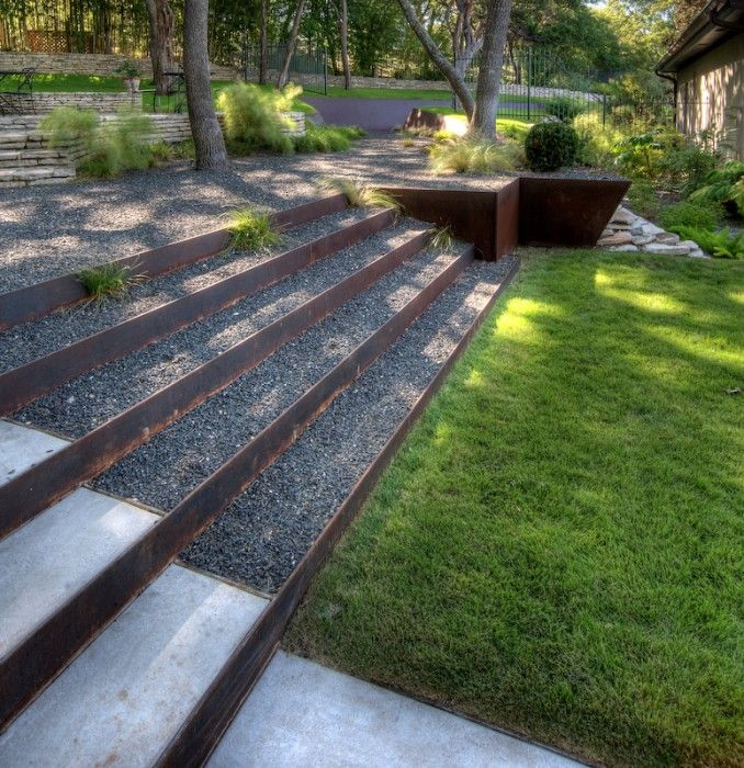 Rustic Metal Garden Landscape Border Corten Steel Lawn Edging