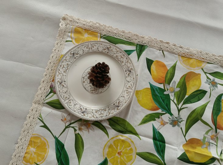 Custom Digital Printed Napkin with Lace Used for Kitchen and Table