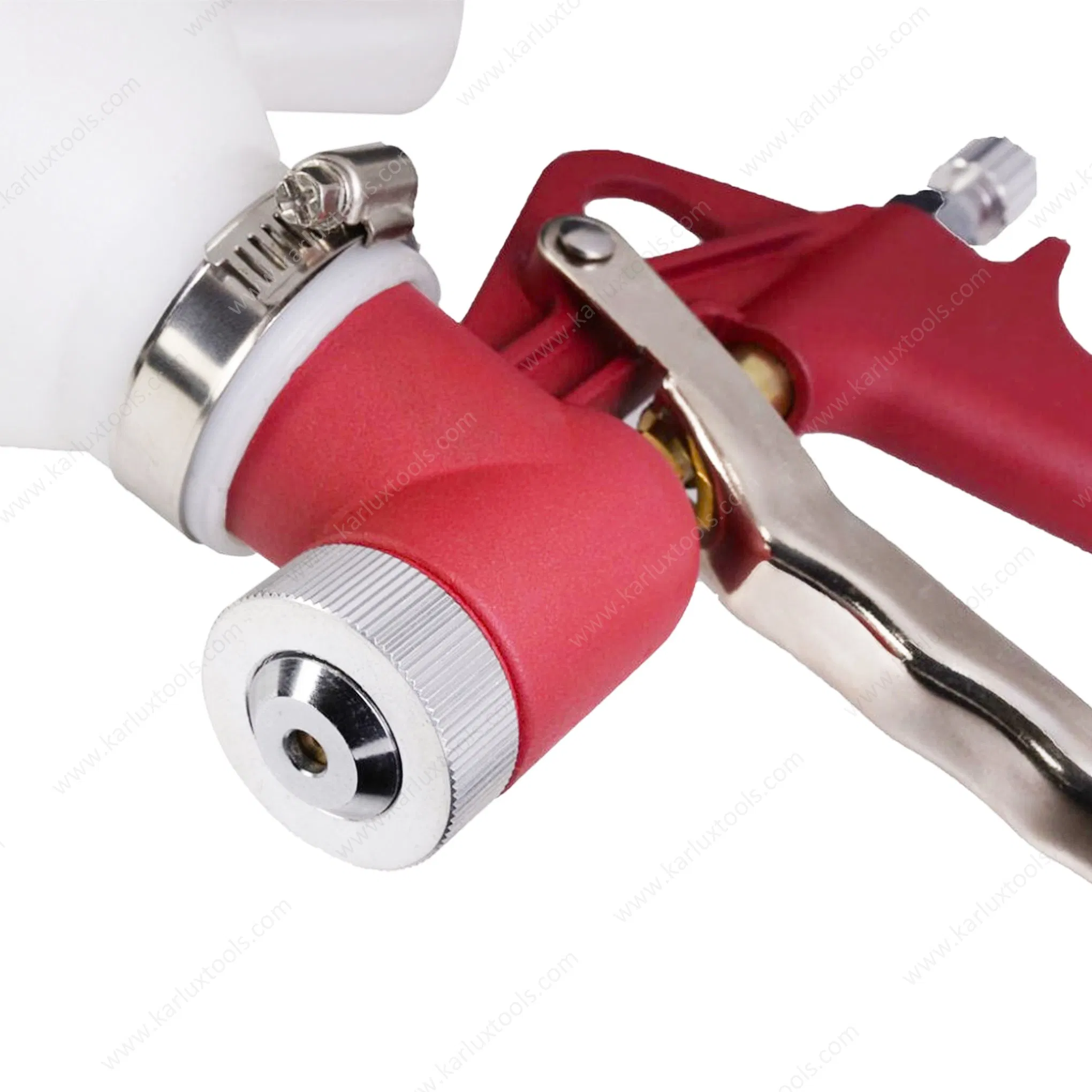 Пневматический краскопульт с квадратной воронкой, 3 сопла