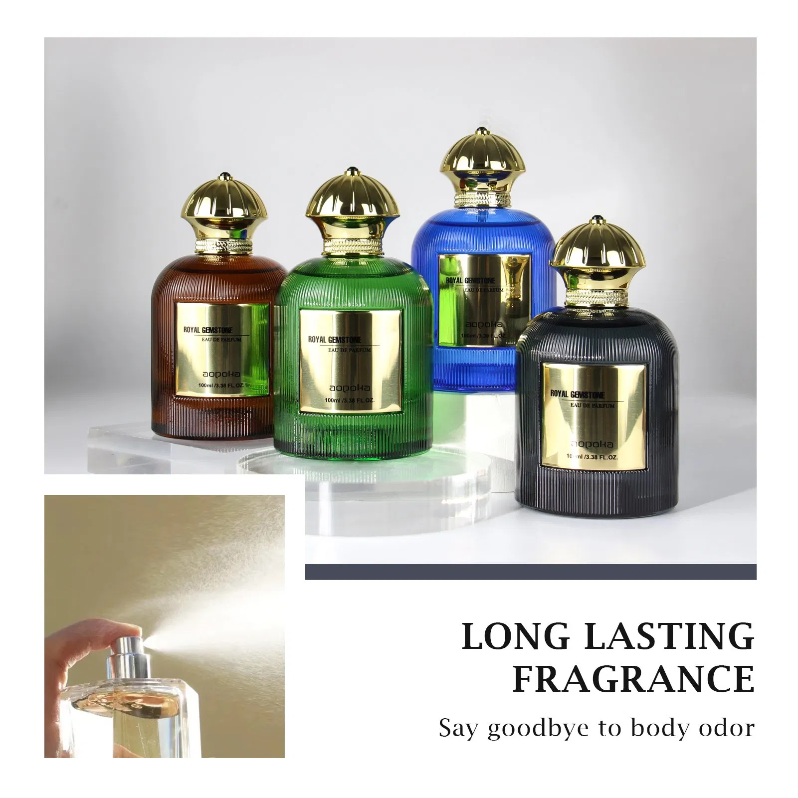 Aopoka Custom 4 Smell Luxury 100ml Dubai Arabic Women Perfume