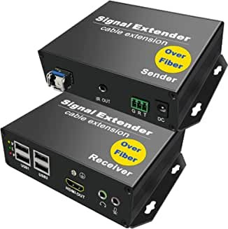 Zero Delay 1080P 50m USB CAT6 Kvm Etehrnet Extender with Loop