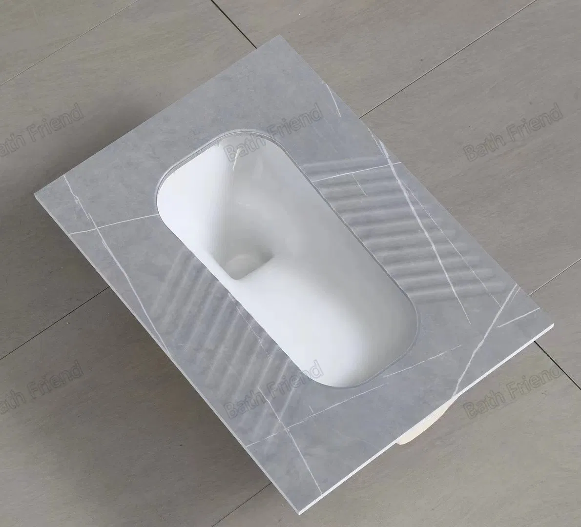 Bathroom Sanitary Ware New Modern Squat Pan Toilet with S-Band Deodorant Rock Slab Squatting Pan