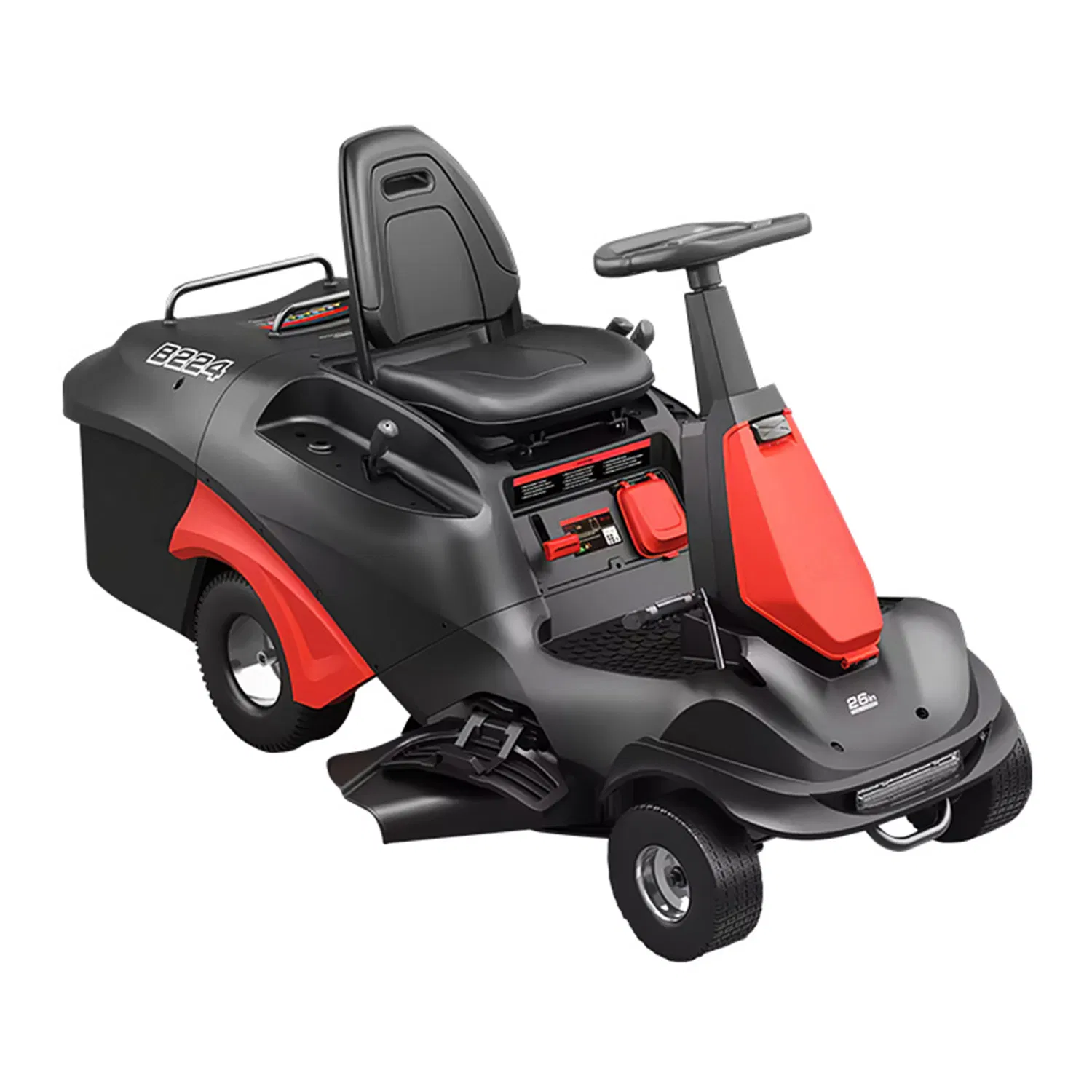 Garden Gasoline 224cc Riding Lawn Mover Mini Ride-on Lawn Tractor Grass Cutter Professional Mulching Lawn Machine