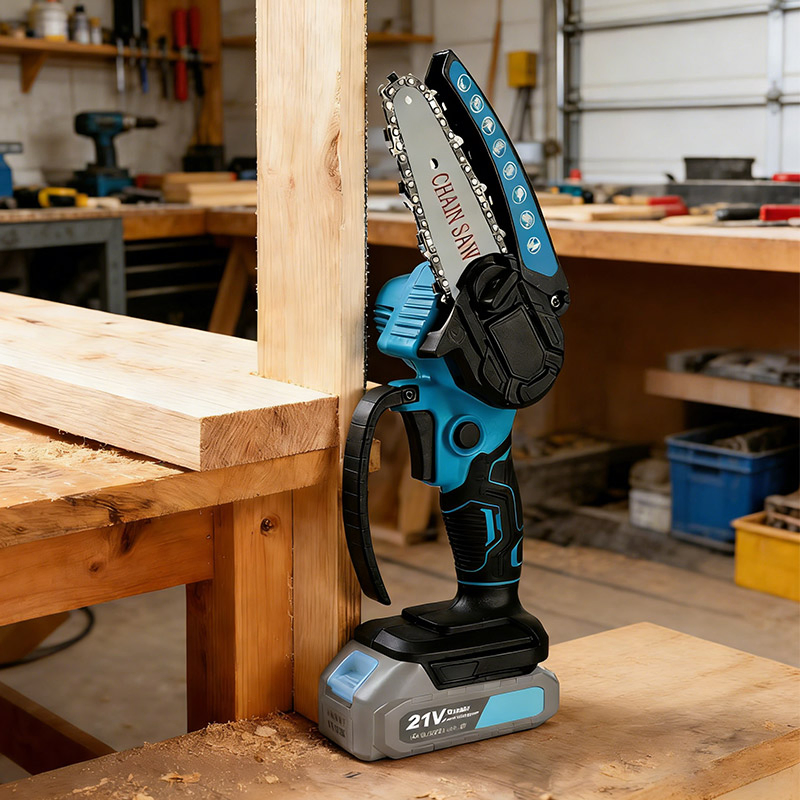 Аккумуляторная цепная пила Wali WL4 21V для обрезки деревьев