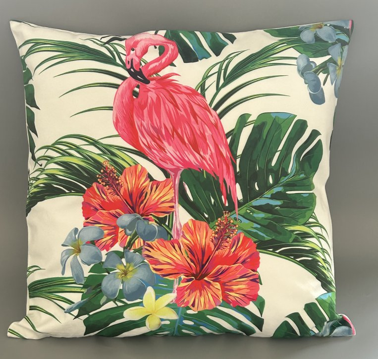 Custom Digital Printing Flamingo Pillow Cushion Used for Sofa and Car
