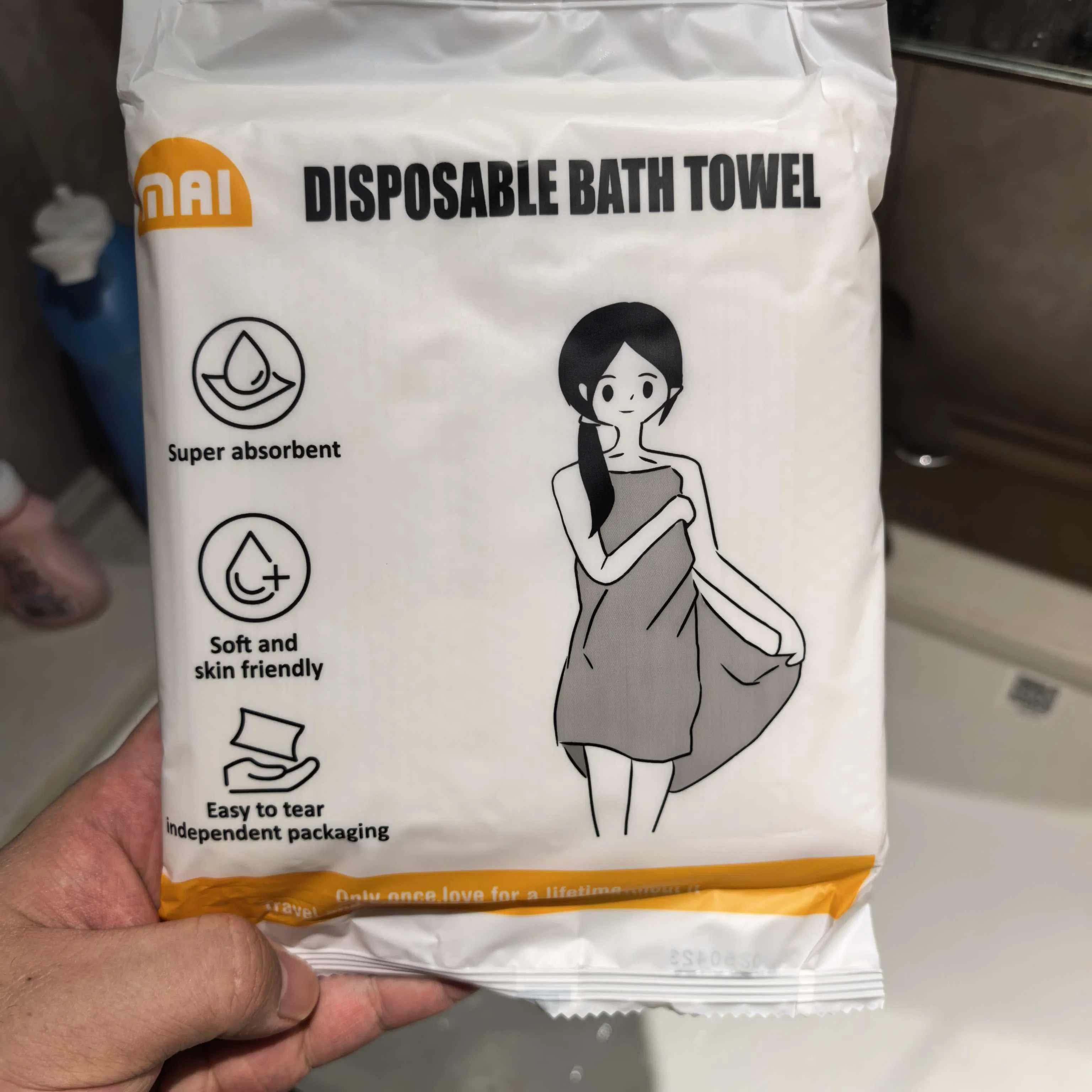 Portable Disposable Non-Woven Fabric Hotel Bath Towel Face Towel Manufacturer