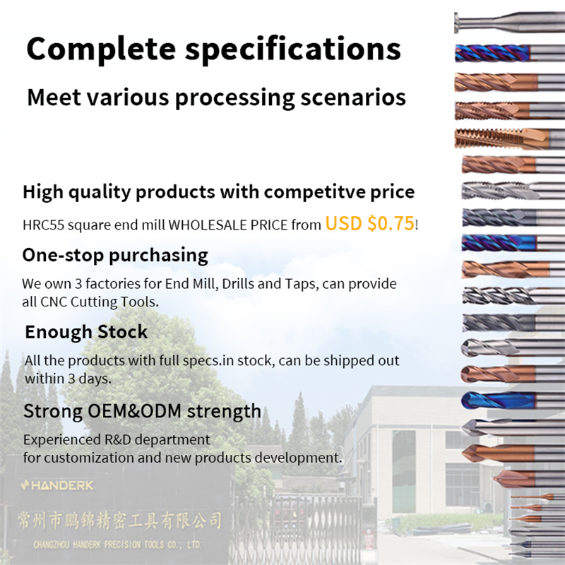 Handerk High Quality Drilling Bits 3D Coolant Through Carbide Drill Twist Drill Bit