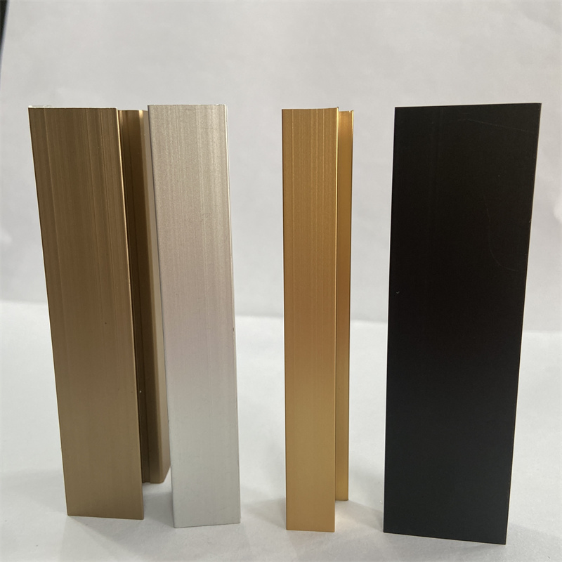 Decorative Furniture Stone Color Aluminum for Floor Ceiling T Molding Steel Tile Stainless Edge Carpet Metal Trim Golden Shinning