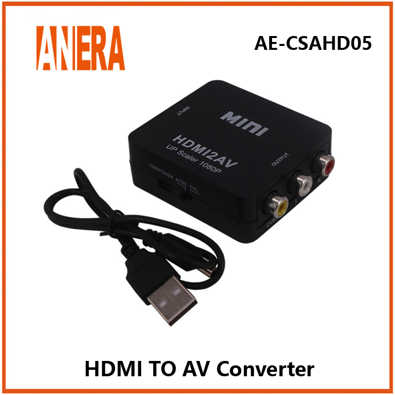 Конвертер HDMI в AV, адаптер для видео и аудио