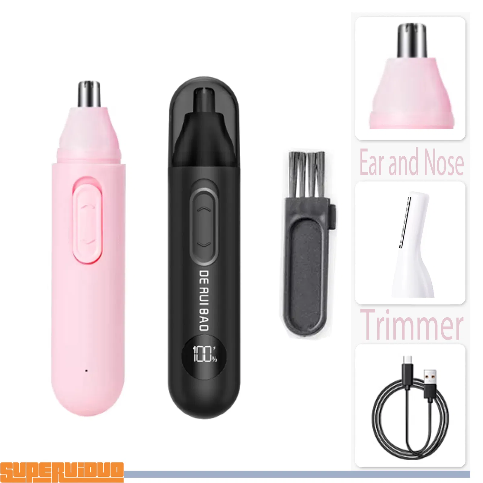 Heavy-Duty Long Life Blade System Ear and Nose Trimmer