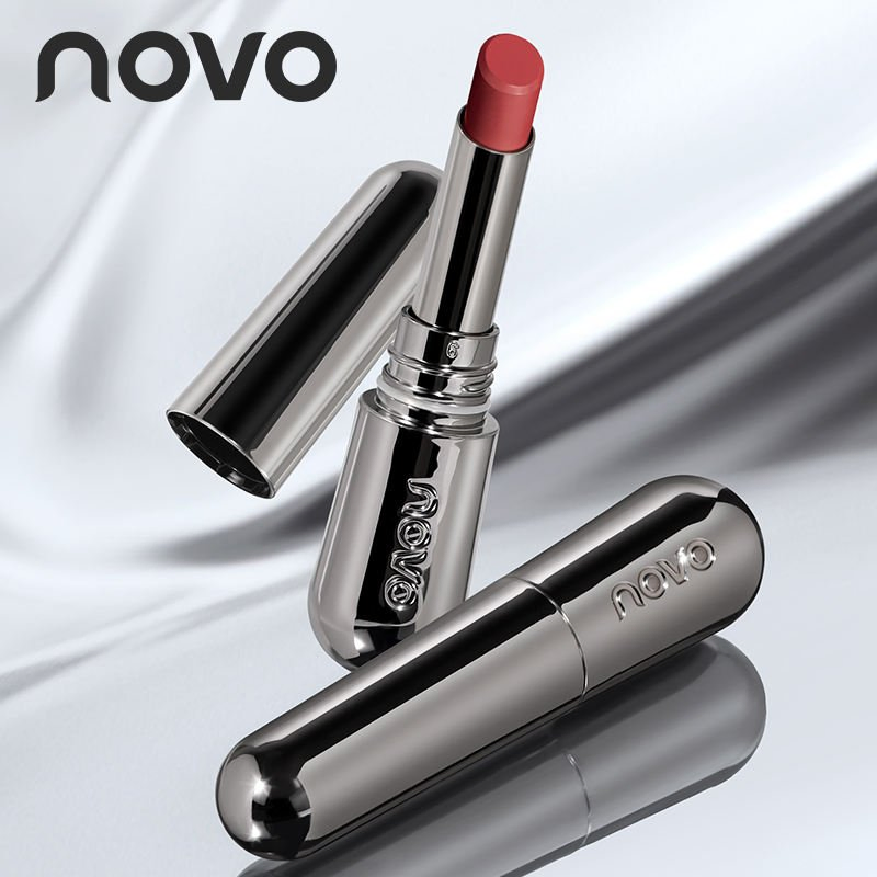 Novo Travel Size Lip Gloss Private Label Natural Makeup Non-Stick Cup Moisturizing Waterproof Lipstick Cosmetics Female Lipstick