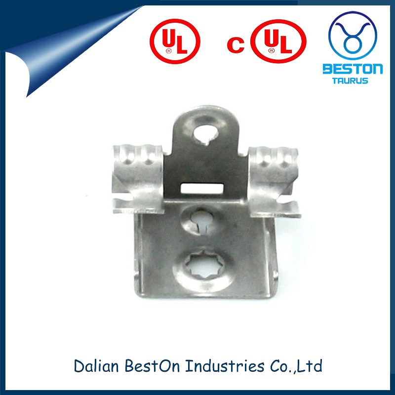 Dalian Beston Channel Beam Clamp High-Quality Weight 0.15749 Lbs Dimensions 5/8" X 1-9/16" X 1" Electro Galvanized Universal Malleable Beam Clamp for 1/4" Rod