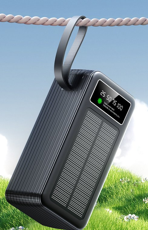 Solar Power Bank and Cables 40000mAh 60000mAh Solar Power Bank for Phones