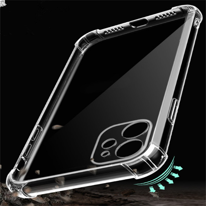 Soft TPU Air Bag Phone Case for iPhone 6 6s 7 7s 8 Plus X Xr Xs Max 11 12 13 Mini PRO Max 5.4 5.8 6.1 6.7 Inch Samsung Huawei Anti Shock Phone Case