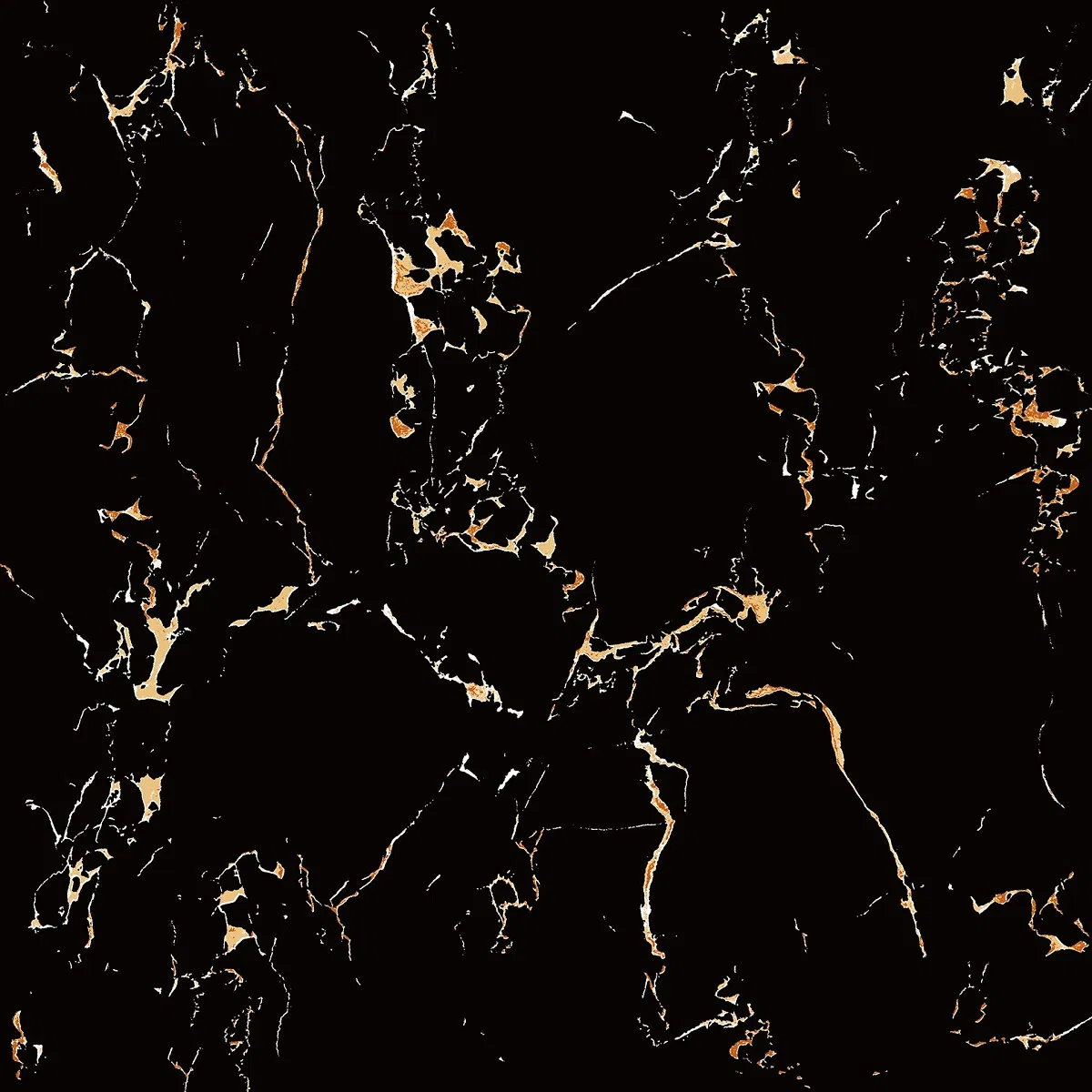 Marble Look Polished Porcelain Tile Black 600*600 Bathroom Tiles