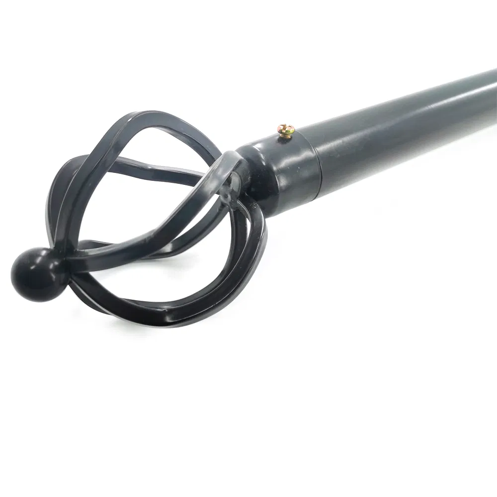 Wholesale Aluminum Alloy Finials Shower Curtain Rod Set Metal Curtain Rod Bracket