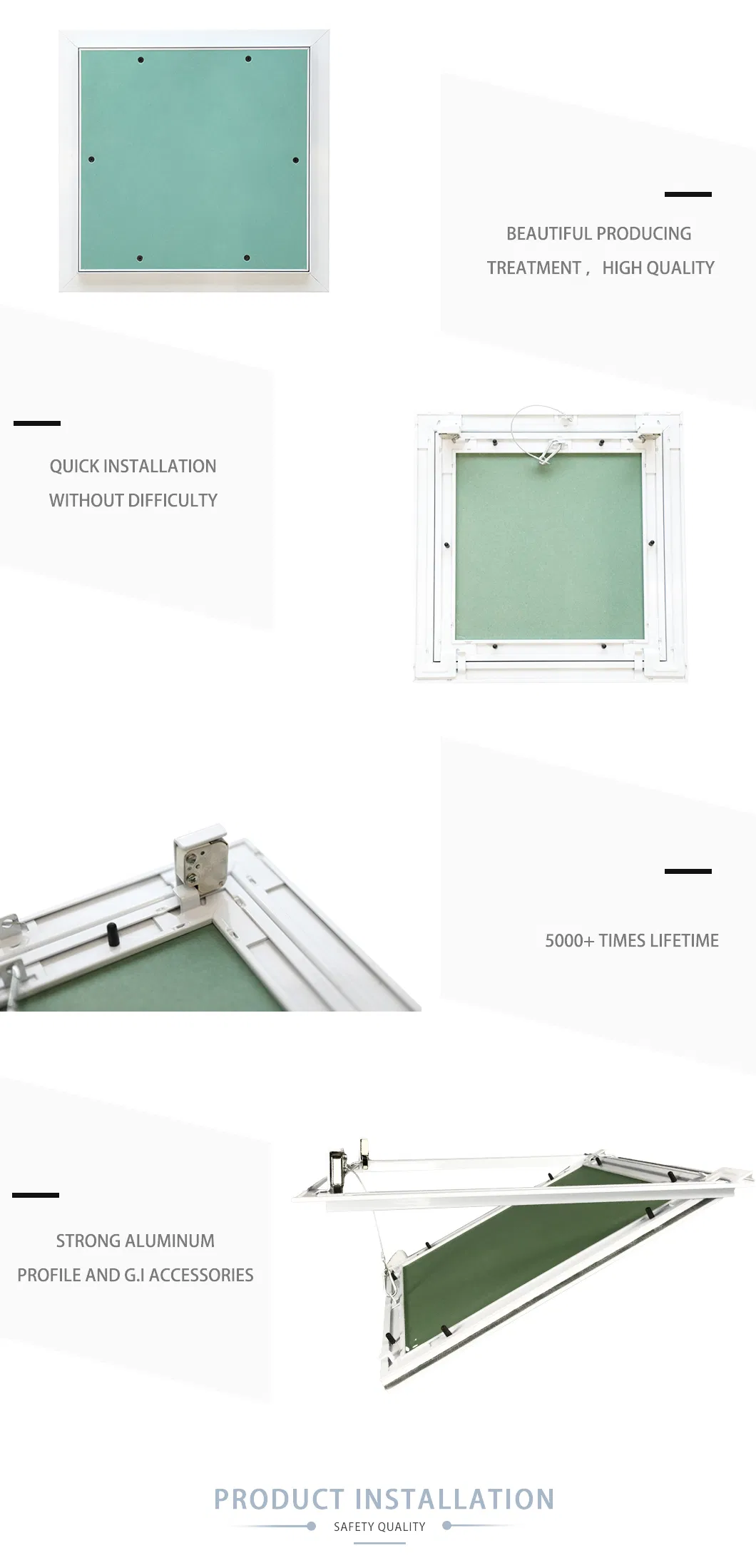 600X600mm 600*600 mm Shunshi Cartons, Pallet or Wooden Case as Customer Need Access Cover Panel