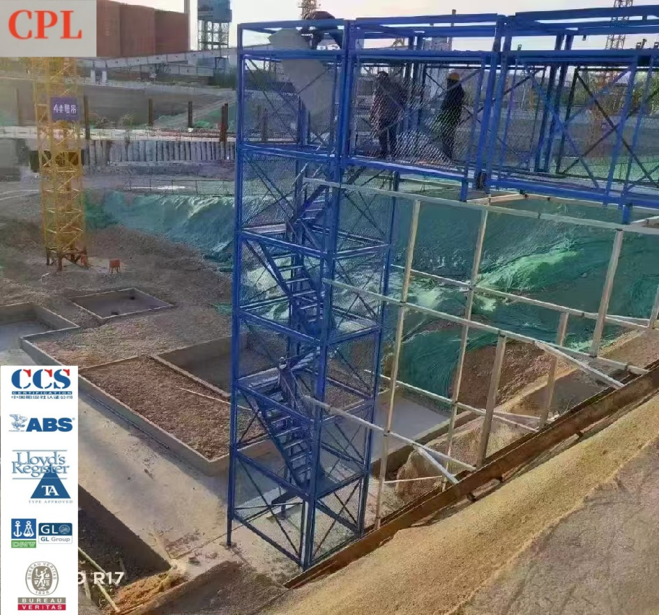 Bridge Subway Construction Pier Column Construction Steel Safety Ladder Cage