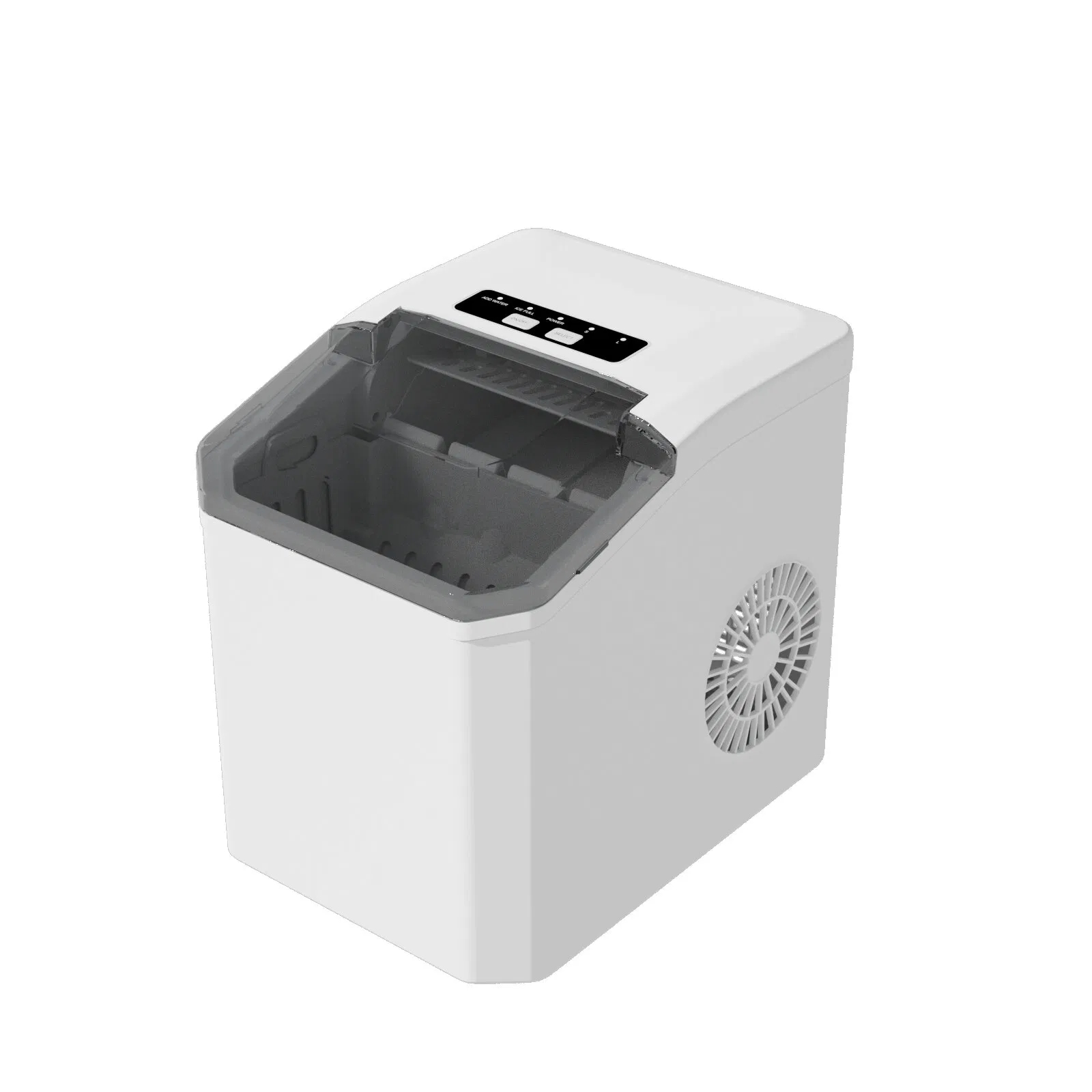 12 Kg Desktop Household Ice Maker with Pop-up Ice and Self-Cleaning Function