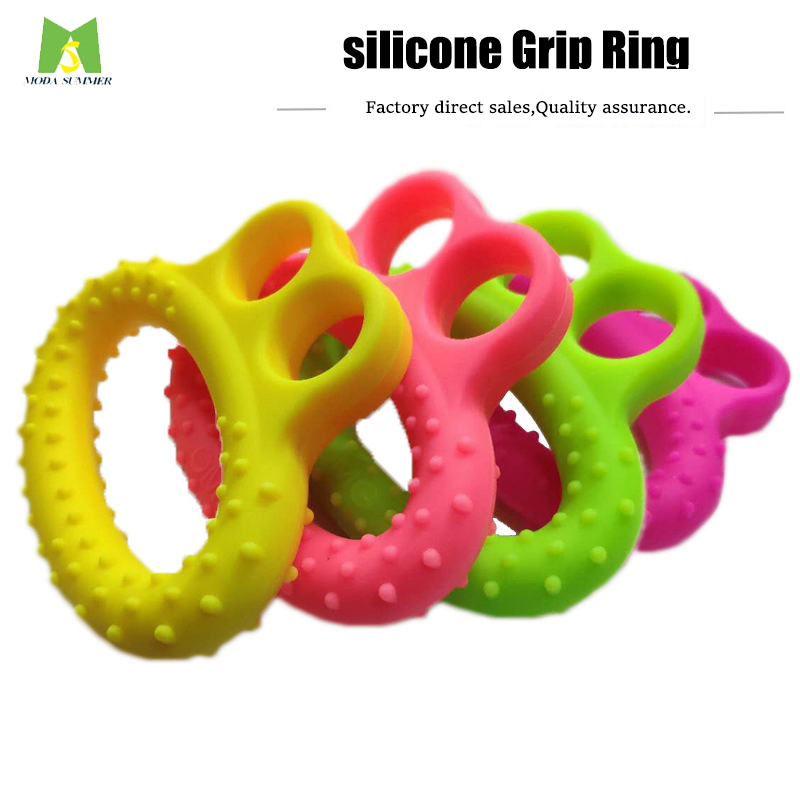 High Quality Finger Exerciser Silicone Grip Strength Finger Trainer Ring for Senior