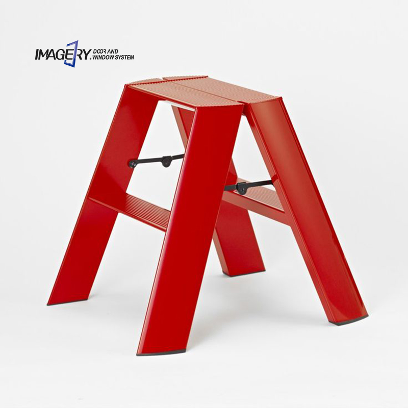 Modern Aluminum Alloy 2 Step Foldable Ladders Suitable for Home or Outdoor