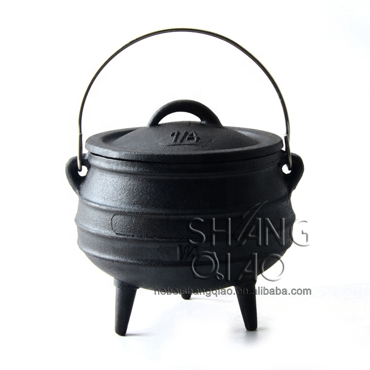 Mini Cast Iron Potjie Pot African Cauldron Three Legged Burner Potjiekos