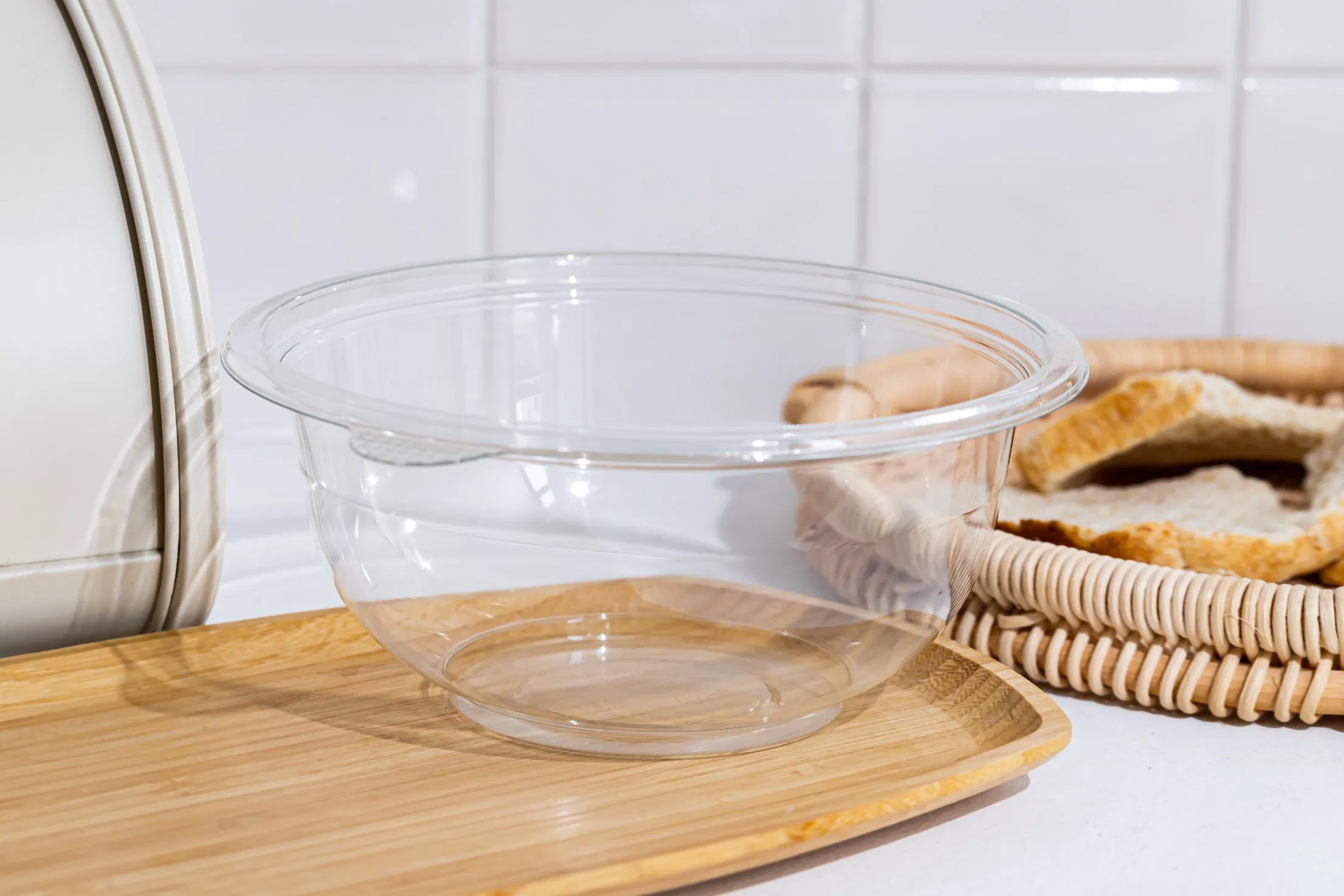 32oz Disposable Food Container Plastic Soup Cup Bento Lunch Storage Box Bowl Cup Round Pet Deli Container with Lid