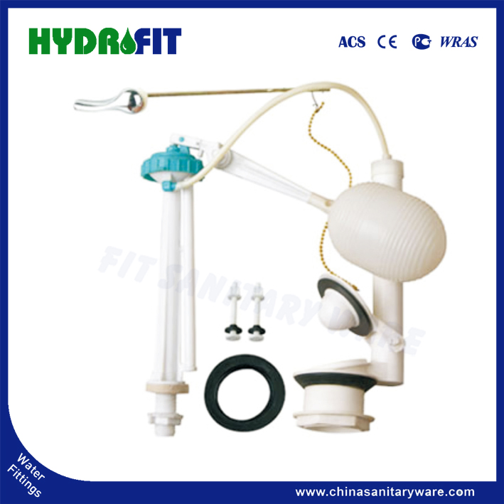 Single Push Side Pull Water Inlet Caliber 1/2" or 7/8" Bathroom Toilet Water Tank Accessories Flush Valve (FP3510)