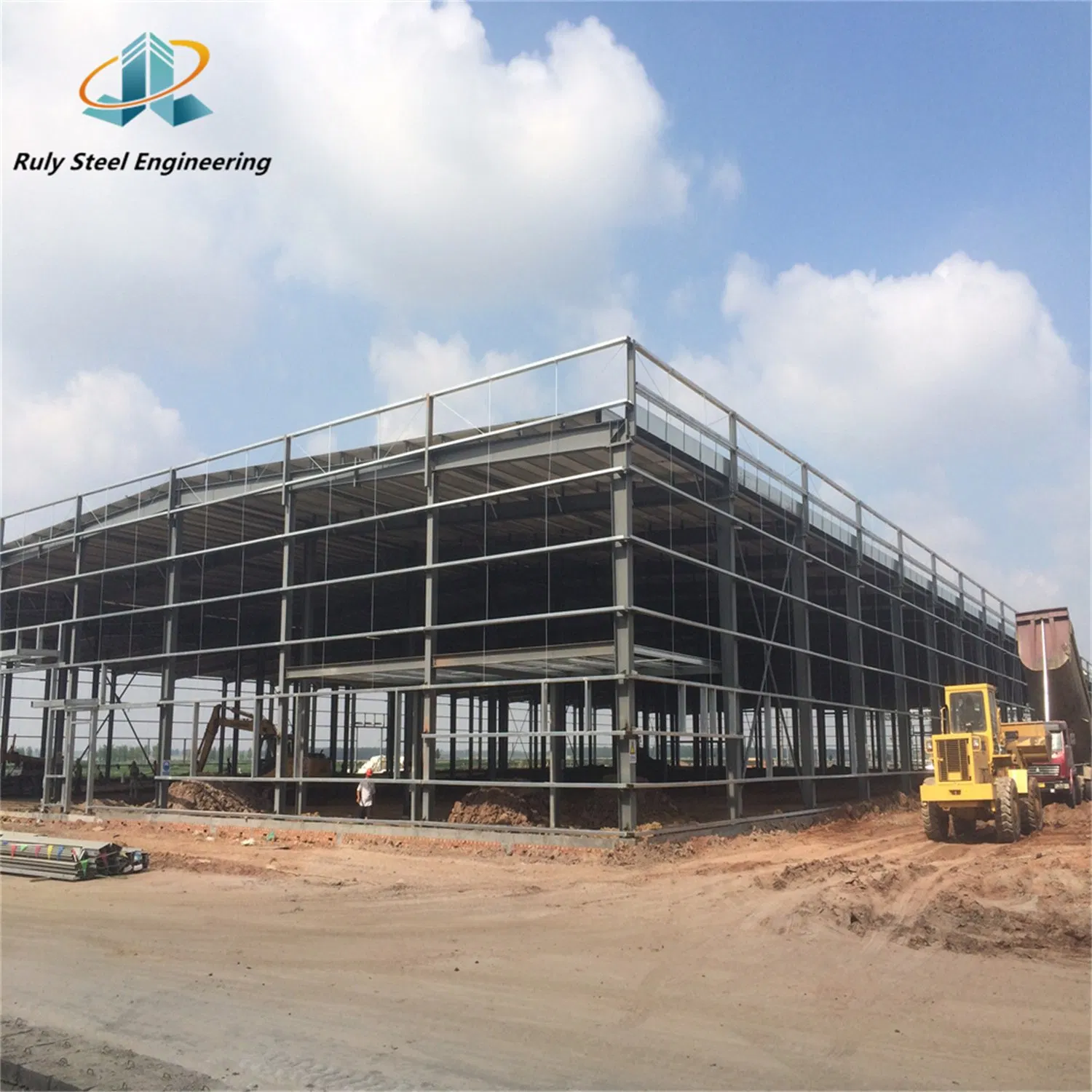 Steel Staircase Handrail Prefab House Steel Structure Building Warehouse Home