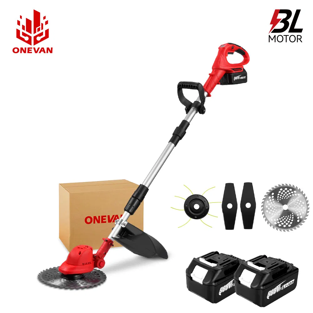 2000rpm Grass Cutter Electric Lawn Mower Li-ion Battery Cordless Grass Trimmer Garden Pruning Tools Brushless Motor DIY 4000W