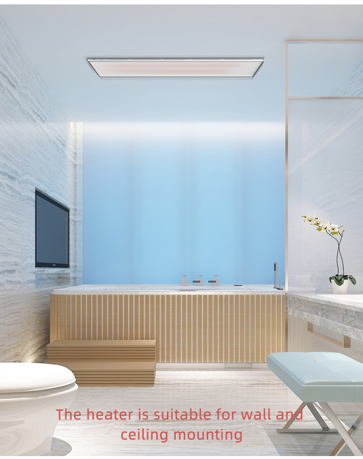 Warm Living New Design Glass Panel Infrared Heater with Ceramic Panel