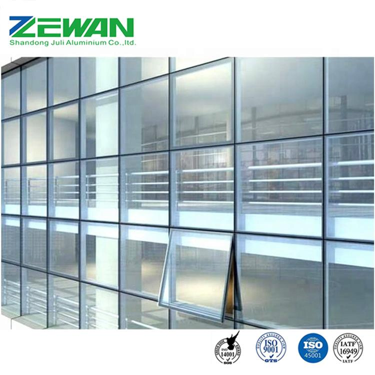 Powder Coating Aluminum Extrusion Profile for Curtain Wall Profile